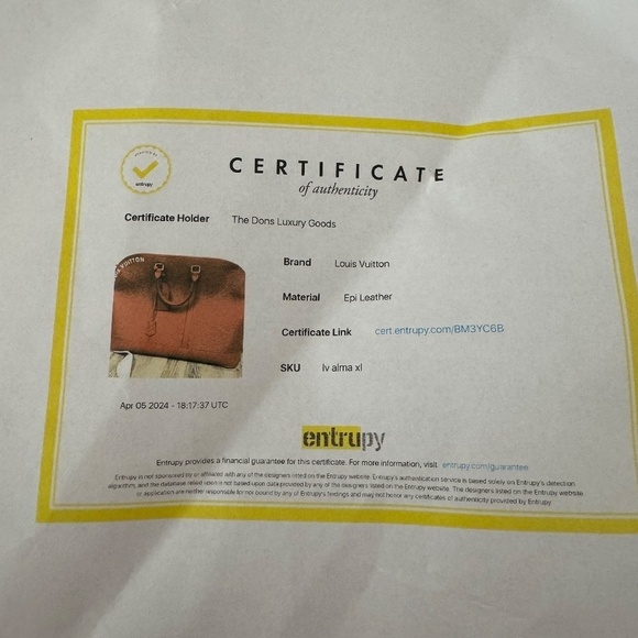 NWT Louis Vuitton Alma Travel GM Epi Leather Vermillon Red - Picture 12 of 13